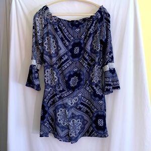 Aquamar bandana print romper M